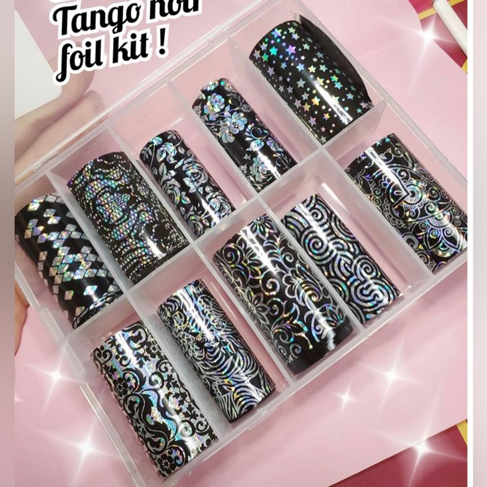 TANGO NOIR Nail Foil Kit 1/$15, 2/$25, 3/$30, 4/$35.$5 each additional!